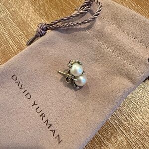 David Yurman Silver Pearl Earrings